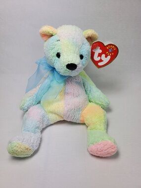 Ty Beanie Baby Mellow Bear Plush with Heart Tag